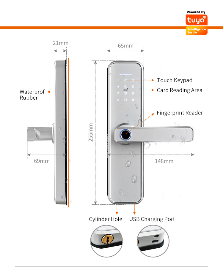 세라두라 인텔리지 X5 방수 투야 생체인식 지문 보안  - Smart Home Door Lock 리뷰 및 가격