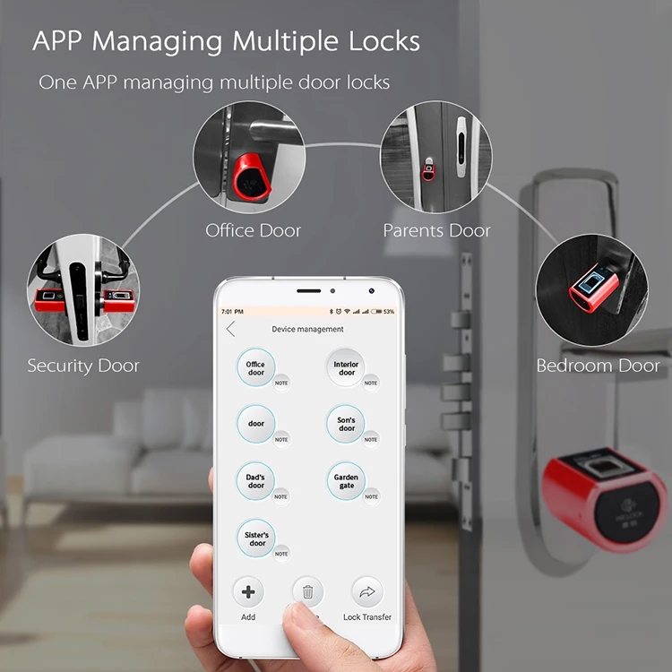 지문인식 아파트 전기 스마트 도어락 목재 도어 레버 스 - Smart Home Plus 리뷰 및 가격