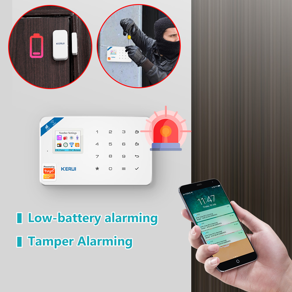 KERUI W181 경보 시스템 보안 홈 WIFI GS - Smart Home Video 리뷰 및 가격