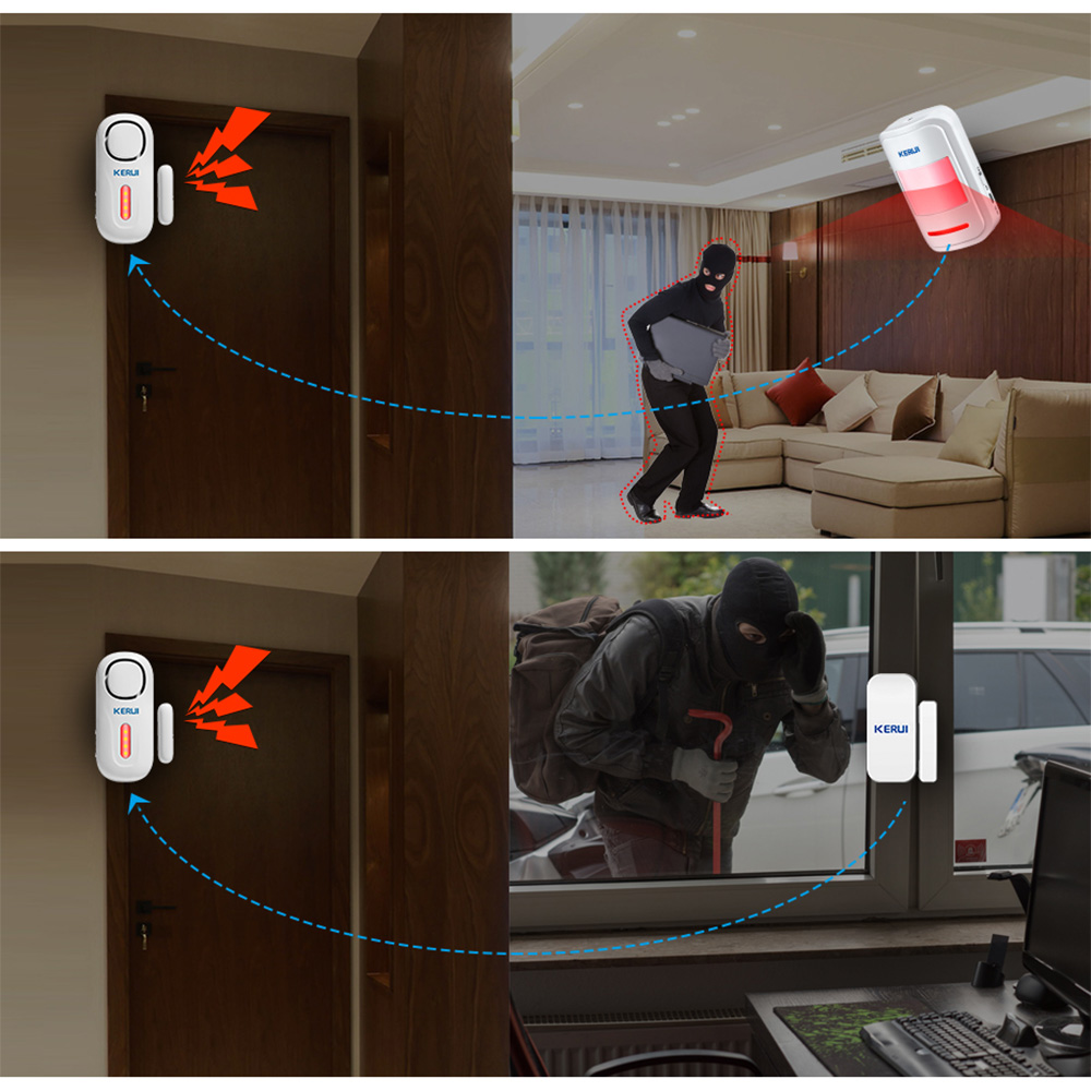 KERUI 무선 독립 도어 자기 경보 시스템 120dB - Wireless Door Sensor 리뷰 및 가격