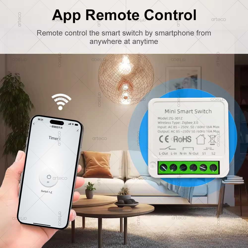 ZigBee 3.0 스마트 미니 DIY 스위치 자동화  - Smart Home Hub 2 리뷰 및 가격