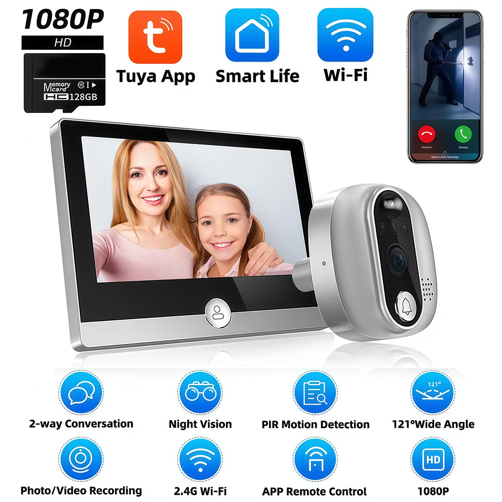 투야 와이파이 문짝 벨 카메라, 구글 알렉사 스마트 라 - Smart Home Wiser 리뷰 및 가격