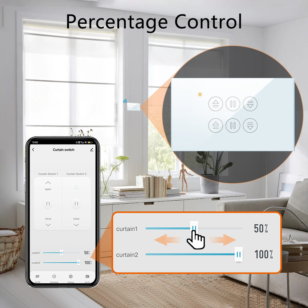 QCSMART WiFi 더블 커튼 미국 스위치 Tuya - Universal Remote Smart Home 리뷰 및 가격