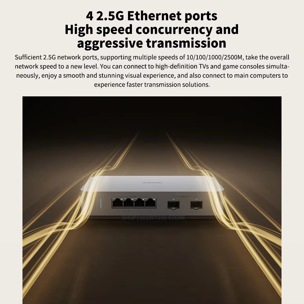새로운 Xiaomi 10G 이더넷 스위치 4×2.5G+ - Smart Home Hub 2 리뷰 및 가격