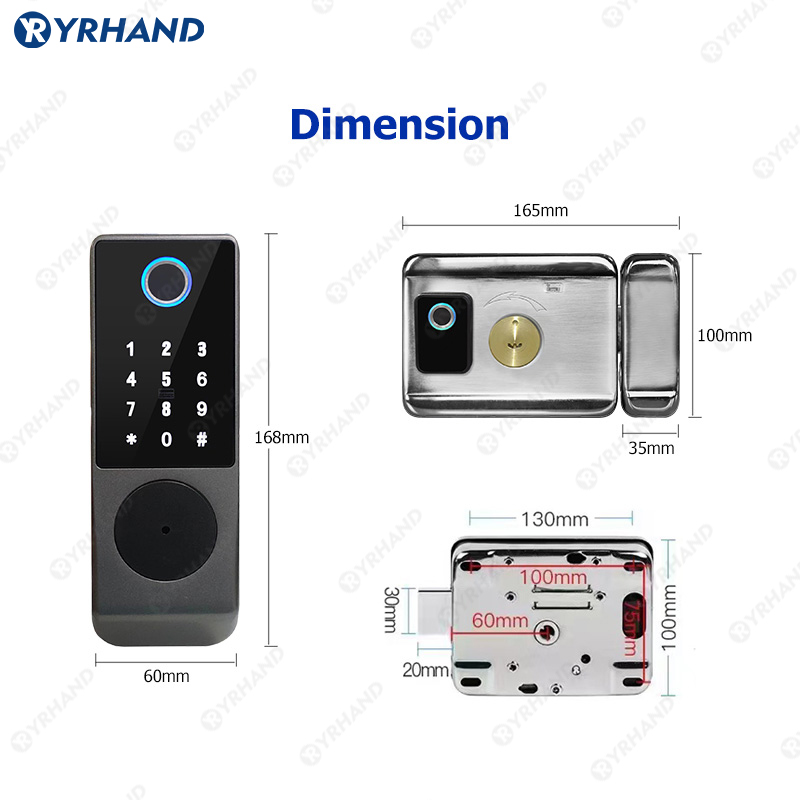 Tuya-스마트 잠금 방수 와이파이 이중 지문 스마트  - Smart Home Door Lock 리뷰 및 가격